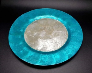 Assiette et napperon de table Capiz écologiques faits à la main Plateau de table de luxe pour la cuisine et la salle à manger Napperons Capiz faits à la main - Product Image 2