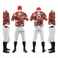 Uniformes de baseball sublimés en gros, polyester, vêtements de softball pour hommes, maillot et pantalon de baseball pour équipe, ensemble complet pour les jeunes