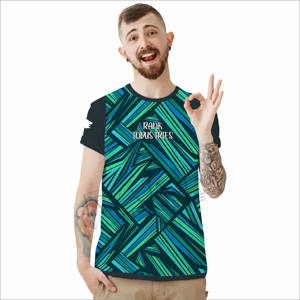 T-shirts pour hommes à manches courtes, coupe ample, décontractés, 100% coton, col en V, imprimés, confortables - Product Image 2
