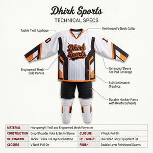 Maillot de hockey sur glace personnalisé en maille 100 % polyester à col en V pour joueurs compétitifs, uniforme d'équipe, fabricant OEM - Product Image 5