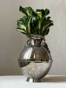 Vase à fleurs en métal de style européen avec poignée, plaqué nickel, design élégant, pot à fleurs fait main, vases modernes pour la décoration de la maison - Product Image 6