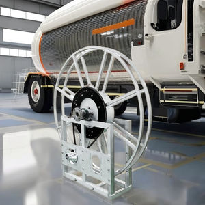 Con 1 año de garantía Carrete de manguera de envoltura única de aviación de 2 "Equipo de servicio de gasolina de aluminio natural 12V Voltaje DE TRABAJO 500W - Product Image 1