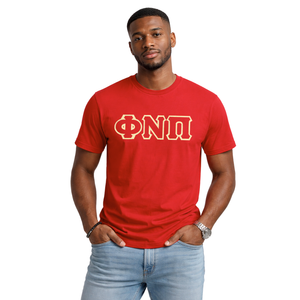 Camiseta de 3 Letras Kappa Alpha Psi Phi Nu Pi, Color Carmesí o Granate, Ropa de Fraternidad Griega con Diseño Clásico, Comodidad y Estilo Premium - Product Image 1