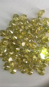 Diamants naturels bruts de couleur jaune extraits de la terre, en vrac, de couleur fantaisie, pureté VVS-SI, taille brillant ronde, pour la fabrication de bijoux - Product Image 3