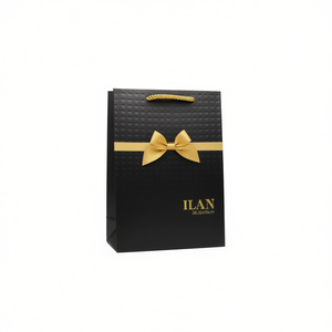Borsa Regalo ILAN 26x32x10cm Misura Media con Fiocco Dorato per Regali - Product Image 2