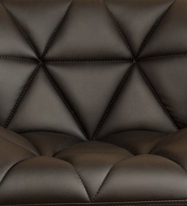 Black Leatherette Modern Bar <b>Stool</b> Swivel Counter Height Kitchen Furniture <b>Cushioned</b> Seat Ergonomic Adjustable Height Metal - Product Image 5