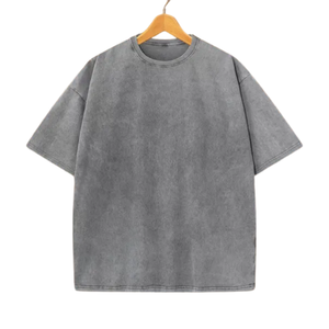 T-shirt Oversize Long Uni 100% Coton Streetwear Personnalisable avec Logo Avant Manches Courtes 220g Vierge OEM - Product Image 1