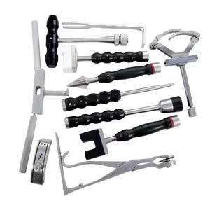 ชุดเครื่องมือผ่าตัดกระดูกและข้อ 11 ชิ้น คุณภาพสูง ผลิตจากเหล็กกล้าไร้สนิม สำหรับสะโพก เข่า กระดูกสันหลัง กระดูกหน้าแข้ง และกระดูกต้นขา ใช้พลังงานแบบแมนนวล ขายส่ง - Product Image 1