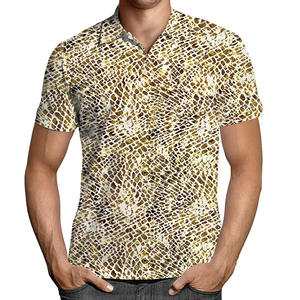 Chemise de golf pour homme en jersey 100% polyester, teinte unie, impression numérique de logo personnalisé, grande taille, séchage rapide - Product Image 1