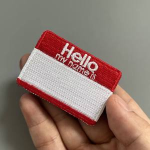 Wholesale Custom Iron On Embroidery Patch 3D <b>Puff</b> Logo Badge for Clothing Hats Backpacks Jackets Uniforms Eco Friendly OEM Manuf - Product Image 3