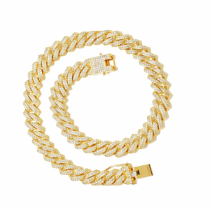 Cadena Cubana Premium Estilo Hip Hop en Plata 925 con Opciones de Moissanita o Diamantes de Laboratorio, con Oro de 10K o 14K, Joyería de Alta Gama - Product Image 2