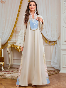 Nouvelle Collection 2026 – Abaya Formelle Longue en Chiffon Uni 100% Coton pour Femmes Musulmanes – Style Dubaï, Turquie, Kaftan Islamique pour Soirées et Cérémonies - Product Image 4