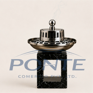 Mabkhara Árabe de Mármol Negro Premium, Incensario Metálico de Alta Gama para Oud, Olíbano y Resina, para Quemar y Aromaterapia al Mejor Precio - Product Image 3