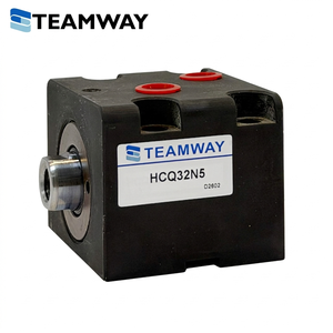 Cilindro Hidráulico Cuadrado Compacto Serie HCQ de TEAMWAY, Cromado Duro, 14MPa, Alta Presión, Diseño que Ahorra Espacio, Carrera de 100 mm - Product Image 2