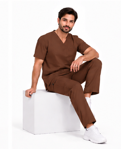 Ensemble de 3 pièces de tenues médicales pour infirmières, médecins, personnel pharmaceutique, uniforme respirant, doux et extensible avec veste assortie, unisexe - Product Image 6