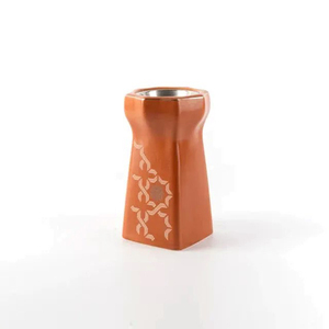 Arabic Reddish-Brown Metal Incense Burner With White Pattern Accents Perfect For Infusing A Fragrant Ambience In Modern <b>Homes</b> - Product Image 2