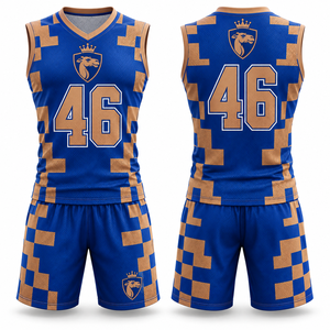 Conjunto de Uniforme de Baloncesto Sublimado, Camiseta y Pantalones Cortos con Cintura Elástica y Cordón Ajustable, para Entrenamientos y Eventos de Liga - Product Image 4