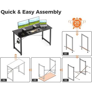 <b>Small</b> 48-Inch Computer <b>Desk</b> for Home Office & Study Writing Table for <b>Small</b> Spaces - Product Image 4