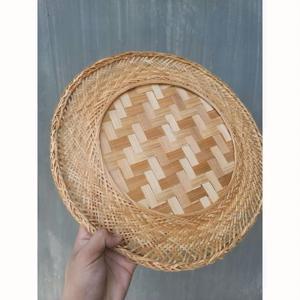 Wholesale Round Handwoven Bamboo Basket Eco Friendly Fruit <b>Vegetable</b> <b>Storage</b> Non Chemical Safe Household Supplier - Product Image 1