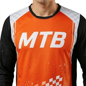 Jersey de Motocross Personalizado al por Mayor para Equipos, Manga Larga, Ropa de Carreras Personalizada, Directo de Fábrica, Ropa de Descenso MTB, MOQ Bajo, para Adultos - Product Image 5