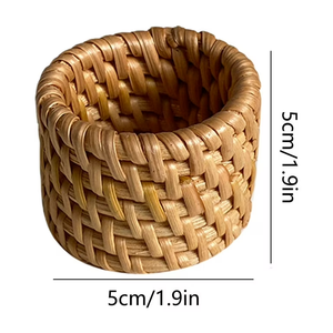 Handmade Natural Rattan Napkin <b>Ring</b> - Brown Wicker Table Decor Napkin <b>Ring</b> Manufacturer - Product Image 1