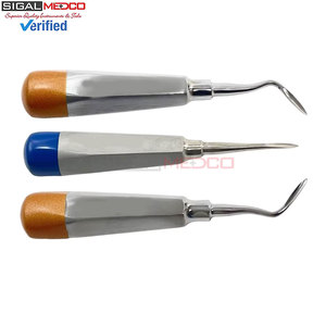 Elevadores de Raíces Dentales Manuales para Cirugía Oral, Extractor de Raíces, 3 Piezas DEL H1 H2 H3, Instrumentos Médicos de Acero Inoxidable Alemán - Product Image 3