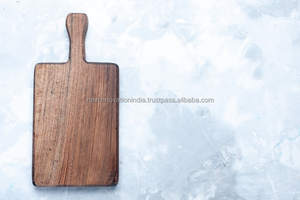 Grand bloc à découper en bois rustique pour la préparation des repas et le divertissement - Product Image 4