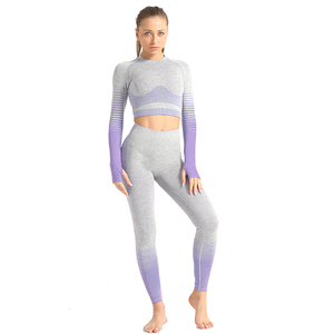 2025 Custom Soft Feel Activewear Sets for Women Gym Fitness Workout High Waist 2 Piece <b>Knee</b> Length Shorts Set Yoga Wear - Product Image 6