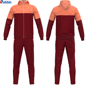 Top Quality Custom Design Zip up Hooded Men <b>Soccer</b> Jacket and Pants Training Wear Football Jacket Tracksuit Suits All Season - Product Image 6