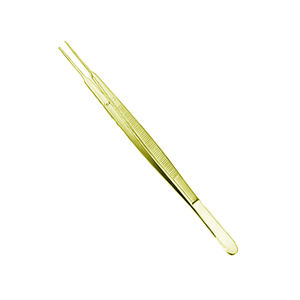 Gold Color Coated Gerald Dressing Forceps Manual Hemostatic Grasping Instrument for General Tissue by <b>Blush</b> surgical - Product Image 5