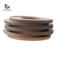 Ensemble de bandes de bordure en PVC à grain de bois brun assorti, imperméables et écologiques pour les meubles de cuisine