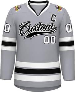 Maillot de hockey sur glace respirant très vendu, 100 % polyester, maillots de sport de qualité supérieure, personnalisation, vêtements de sport, maillot de hockey sur glace - Product Image 2