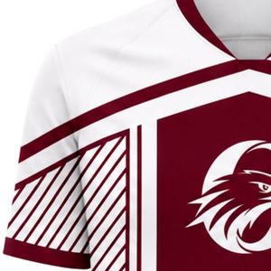 Conjunto de Uniforme de Fútbol Personalizado Color Granate y Blanco, Uniforme de Fútbol de Alto Rendimiento de Secado Rápido, Equipación Deportiva para Equipos, Alibaba.com - Product Image 5