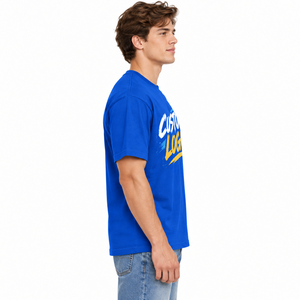 T-shirt décontracté à manches courtes col rond en coton 100% pour homme, taille oversize, couleur unie, OEM, haute qualité, t-shirt unisexe en coton 100% - Product Image 2