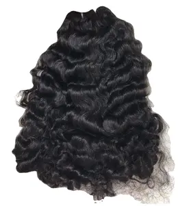 Extensión de cabello rizado birmano vietnamita crudo | Proceso de paquete de extensiones de cabello rizado birmano - Product Image 1