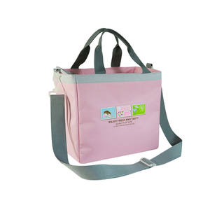 Sacs de glace pour adultes de bureau isothermes pliables isolés recyclés personnalisés Sac à main glacière surdimensionné Sacs à lunch cirés 210D - Product Image 6