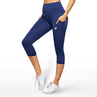 Short Capri Taille Haute Réversible Grande Taille Décontracté Entraînement Yoga Gym Course Fitness Confortable Écologique Séchage Rapide