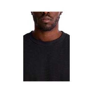 Camiseta de Algodón Negra Extra Grande para Hombre, Premium, 300 GSM, Cuello Redondo, Manga Corta, Estilo Casual, Color Sólido, Tejido Jersey - Product Image 6