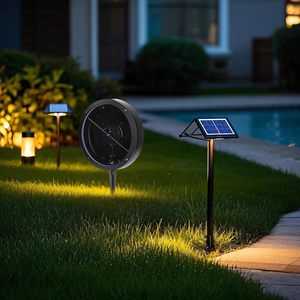 มิสยู พัดลมโฮโลแกรม 3 มิติ ขนาด 9.1 นิ้ว, ไฟสนามกันน้ำ, ไฟตกแต่งภูมิทัศน์ LED สำหรับภายนอก, ควบคุมผ่าน WiFi และแอปพลิเคชัน, เสียงบลูทูธ, รีโมท - Product Image 5