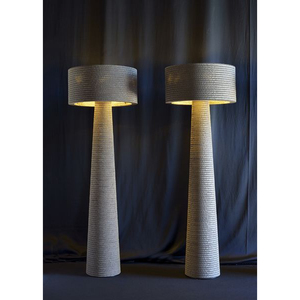 โคมไฟตั้งพื้นดีไซน์ทันสมัย LED G9 Bloom คุณภาพเยี่ยม ทำจากกระดาษปะติด ขนาด 55 นิ้ว เป็นมิตรกับสิ่งแวดล้อม สีเหลือง ปรับความสว่างได้ เหมาะสำหรับตกแต่งโซฟา - Product Image 3