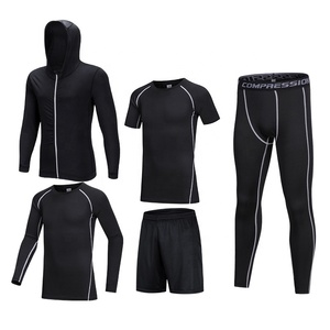 Nouvelle conception de survêtement de sport pour homme, ensemble de 4 pièces, vêtements de sport pour homme, tissu respirant à séchage rapide - Product Image 2