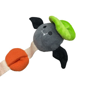 Juguete para Perros Personalizado Estilo Halloween, Peluche Interactivo de Calabaza para Masticar y Jugar a Esconder, Diseño de Murciélago para Perros - Product Image 4