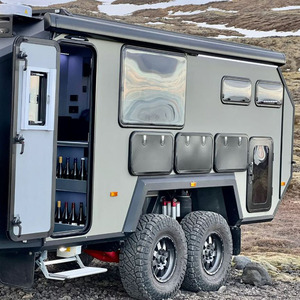 Luxury Mobile Home Caravan Camper Trailer Travel RV with Portable House Design Kitchen Bathroom <b>Sleeping</b> Space - Product Image 3