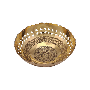 Brass Fruits Bowl High Selling Product good quality heart shape gift <b>box</b> <b>for</b> Catering <b>Wedding</b> Party and Dinner Bowl - Product Image 2