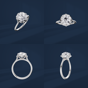 Platinum Women's round Cut <b>Diamond</b> Engagement <b>Ring</b> PT950 Classic Style IGI Certyfied <b>diamond</b> <b>Ring</b> - Product Image 6