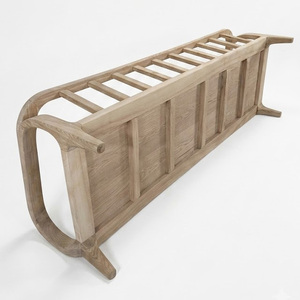 Sofá de Madera Maciza de Tres Plazas Convertible Estilo Nórdico para Sala de Estar - Product Image 3