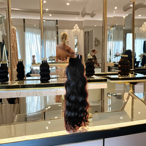 Cutícula alaigned al por mayor virgen indio máquina de pelo crudo doble trama calidad cruda sin procesar virgen Sur indio templo pelo - Product Image 1