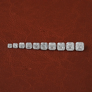 Lujo para GIA Certified 0.30ct/PC DEF Asscher Cut Lab Grown CVD HPHT Diamonds VS-Si Color Gold Jewelry Diamantes sueltos al por mayor - Product Image 3