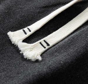 Shorts en jean pour hommes, coupe droite, taille élastique, décontractés, avec poches, style ouvert, pour l'été - Product Image 3