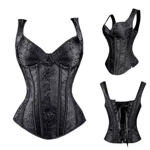 Corsé de mujer de cuero con bordado y forro, sexy, moderno, transpirable, para tallas grandes, con servicio OEM - Product Image 2